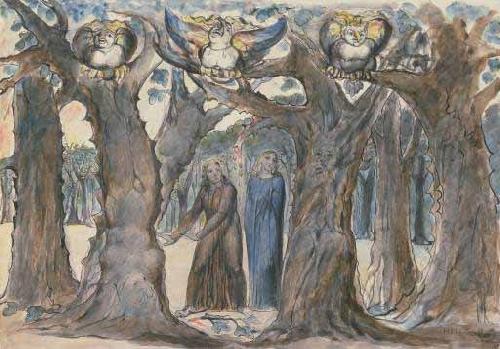 William Blake The Harpies and the Suicides oil painting picture